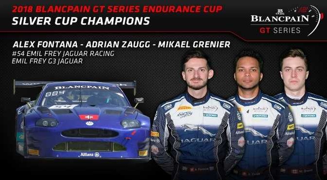 BlancpainGT Alex Fontana il nuovo campione Silver Cup 2018