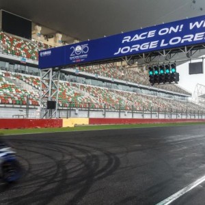 Lorenzo in pista in India