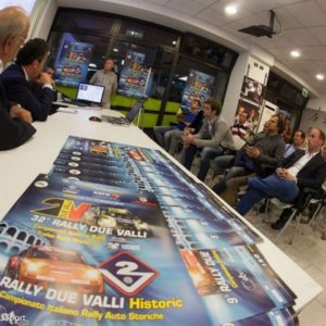 GIOVEDÌ 4 AGOSTO 2016 LA PRESENTAZIONE TECNICA DEL RALLY DUE VALLI 2016