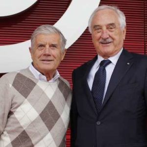 GIACOMO AGOSTINI VISITA LA SEDE BREMBO