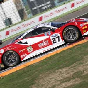 Vallelunga, pole di Alex Frassineti (Lamborghini Huracan) e Matteo Malucelli (Ferrari 488)