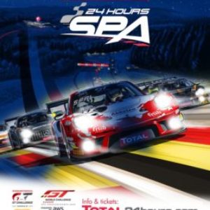 SPA24h – Total 24 Hours of Spa marks 100-day countdown with dazzling night racing poster