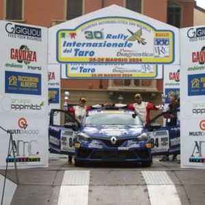 Mattia Giannini e Roberta Papini al vertice del Trofeo Rally5:  l'equipaggio pistoiese è leader dopo il Rally Internazionale del Taro